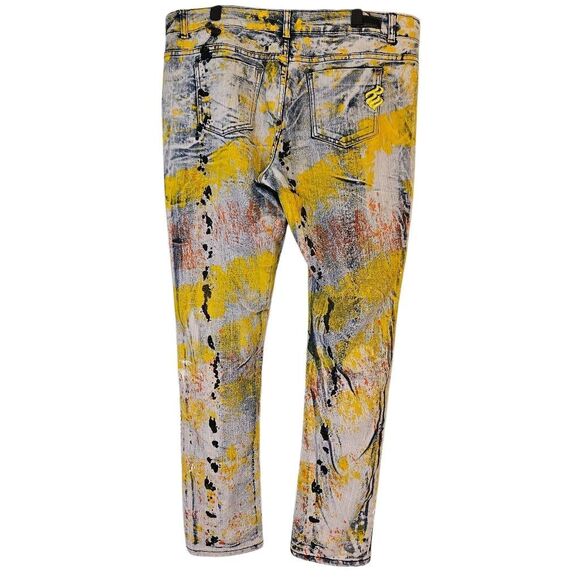 Rocawear jeans paint splatter Y2K, retro. Size 20 #922 - Picture 3 of 7